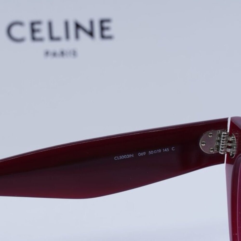 Celine CL5003IN 069 Cat Eye Eyeglasses 50mm - Burgundy - Picture 8 of 9